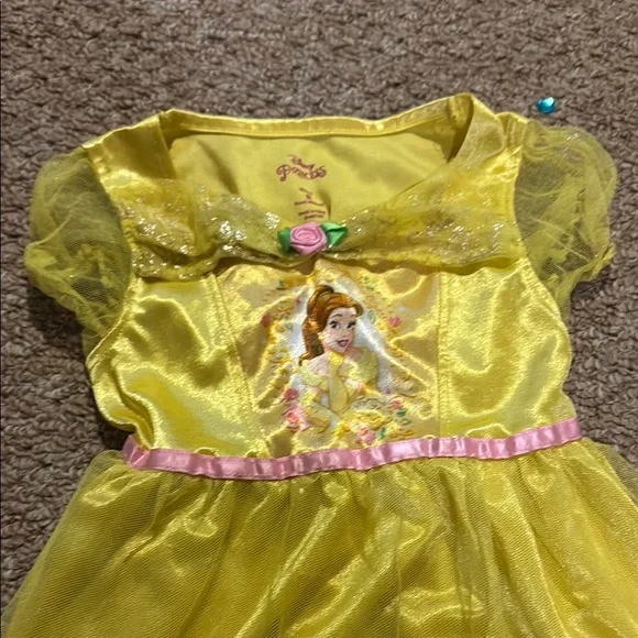 Disney Princess Belle Kids Costume - Yellow - Picture 2 of 7